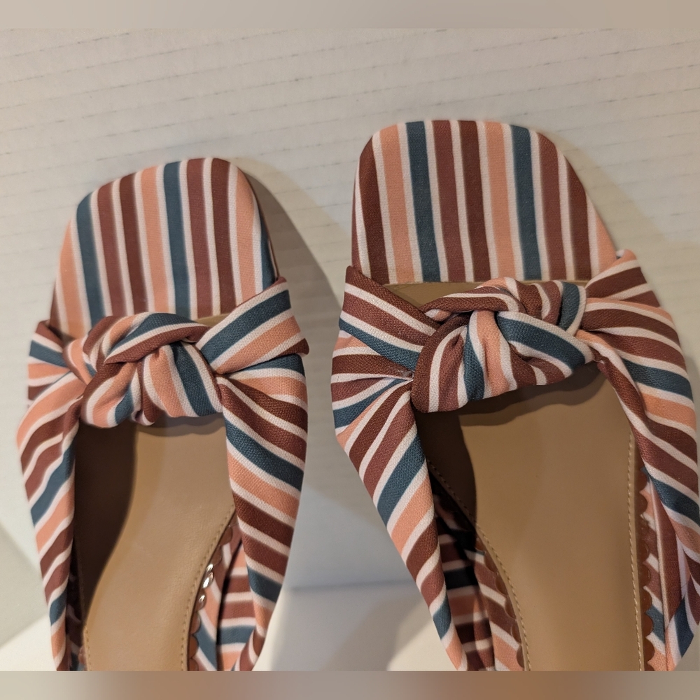 Deltan "Georgie" Striped Sandal Sz. 8.5 - Picture 6 of 11